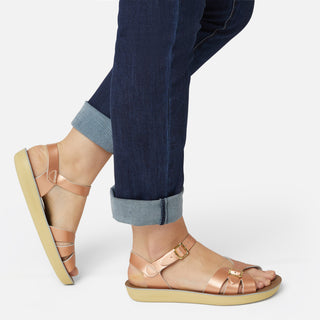 Boardwalk Damen-Sandale In Roségold - Salt-Water Sandals EU