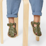 Shark Fisherman Olive Kids Sandal - Summer Solstice Sale - Salt-Water Sandals EU