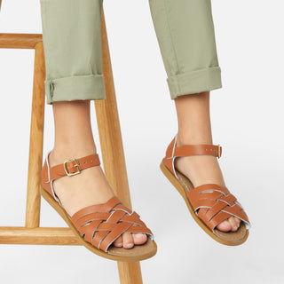 Retro Tan-Kindersandale - Salt-Water Sandals EU