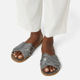 Retro Slide Pewter Damen Sandale - Salt-Water Sandals EU