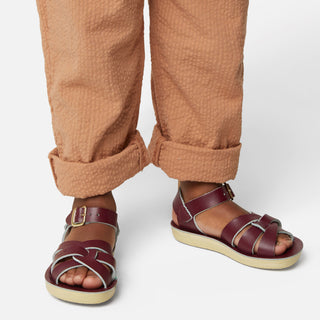 Swimmer Claret Kids Sandal - Summer Solstice Sale - Salt-Water Sandals EU