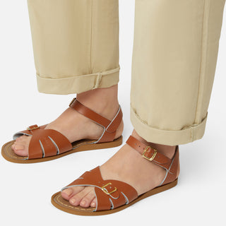 Classic Tan Womens Sandal - New In - Salt-Water Sandals EU