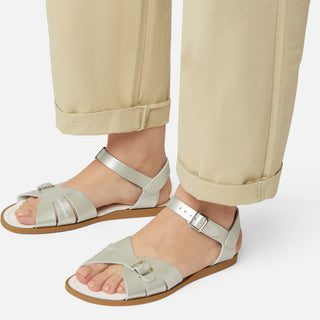 Classic Silberne Damensandale - Salt-Water Sandals EU