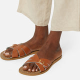 Classic Slide Tan Damensandale - Salt-Water Sandals EU